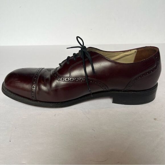 Bostonian Men\'s Leather Brown Oxfords Lace Up Size 9 D/B main image 4